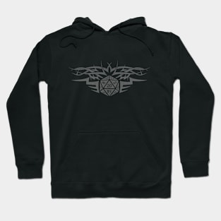 Tribal Dice Grey Hoodie